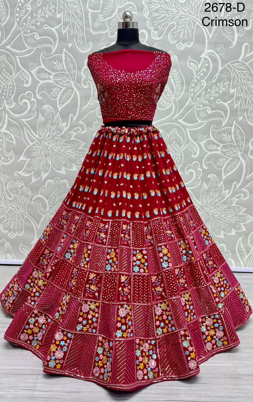 Beautiful Designer Bridal Georgette Lehenga Choli