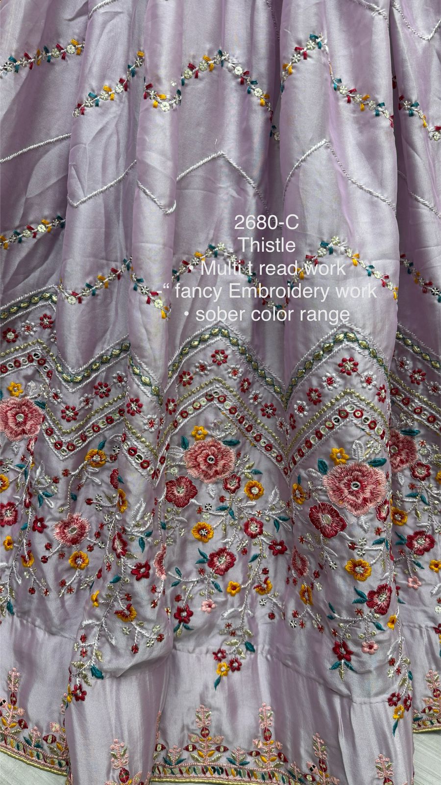 Beautiful Designer Bridal Rangoli Silk Lehenga Choli