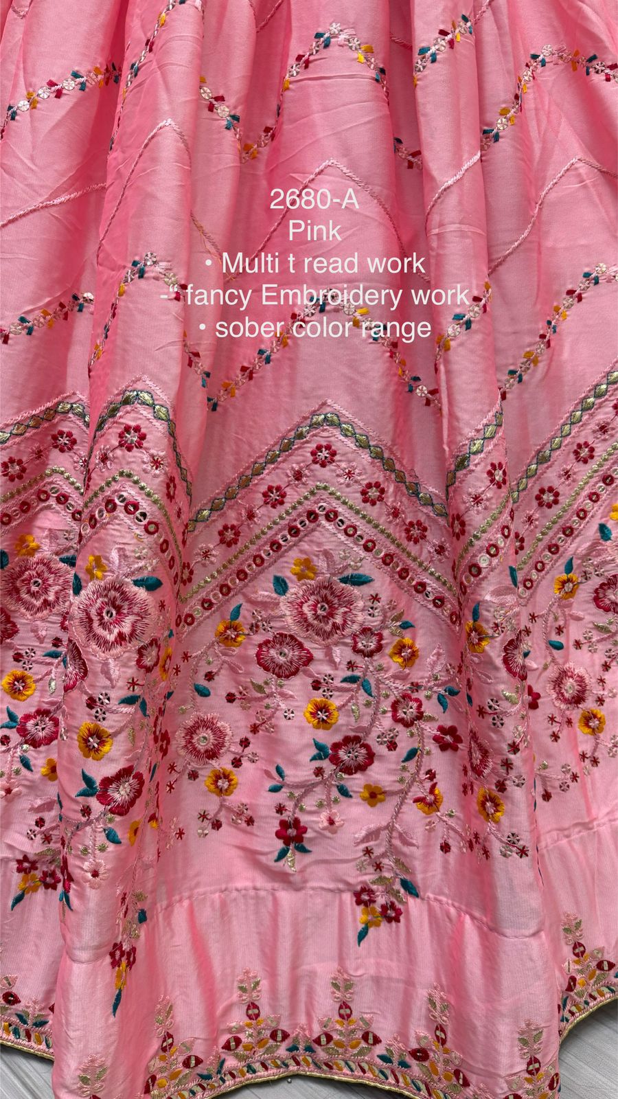 Beautiful Designer Bridal Rangoli Silk Lehenga Choli