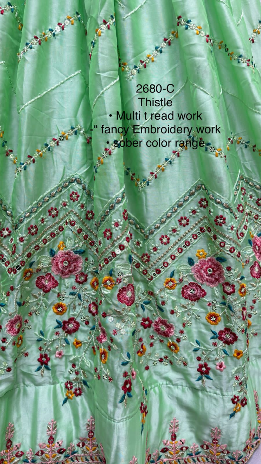 Beautiful Designer Bridal Rangoli Silk Lehenga Choli