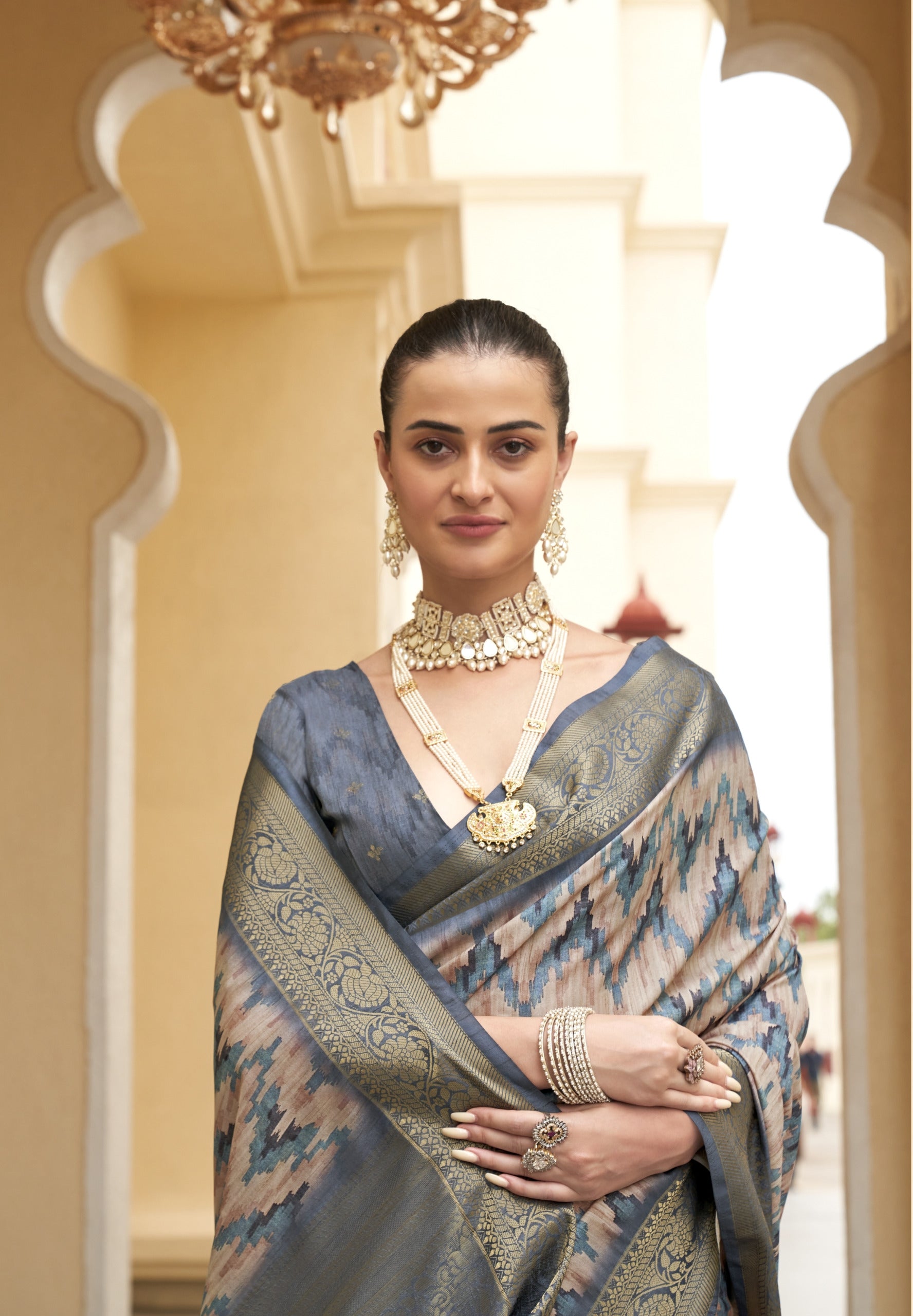 Beautiful Designer Anshika Soft Tussar Silk Saree