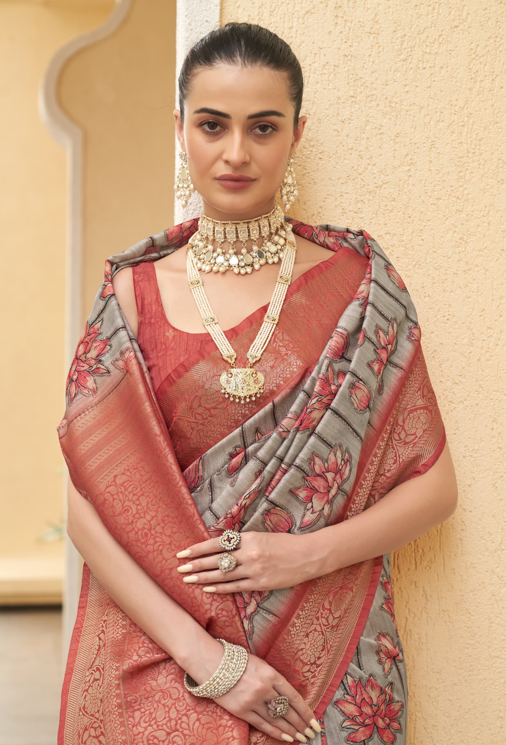 Beautiful Designer Anshika Soft Tussar Silk Saree