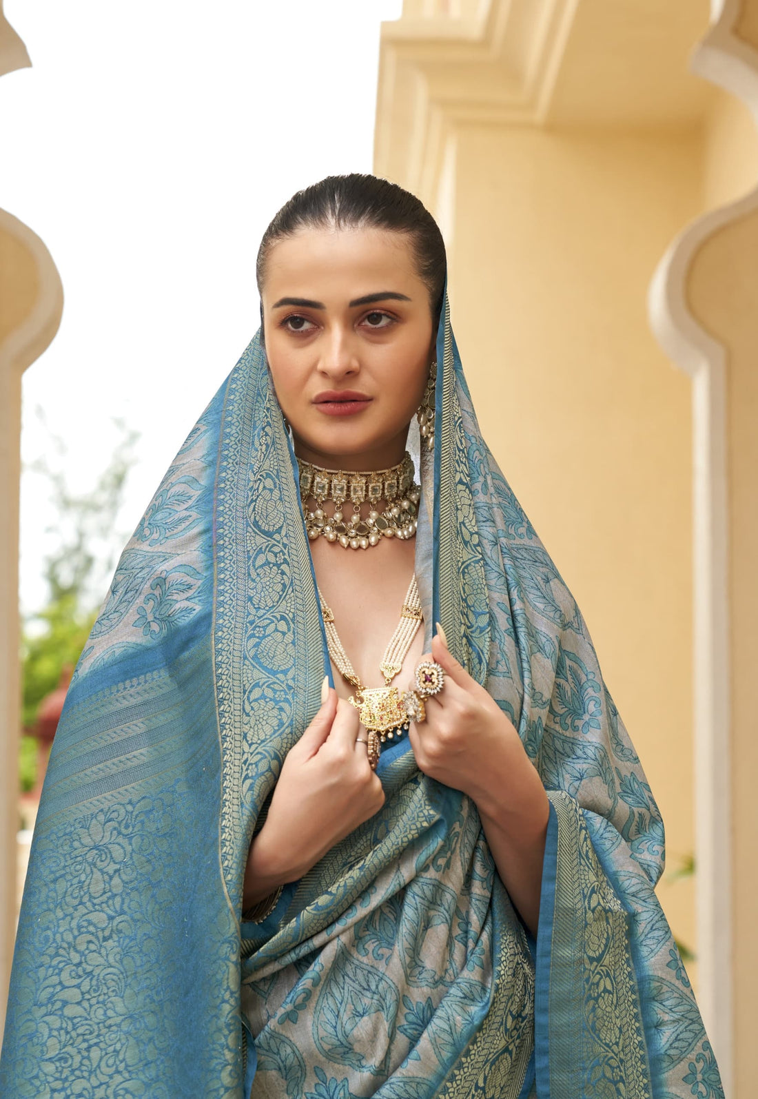 Beautiful Designer Anshika Soft Tussar Silk Saree