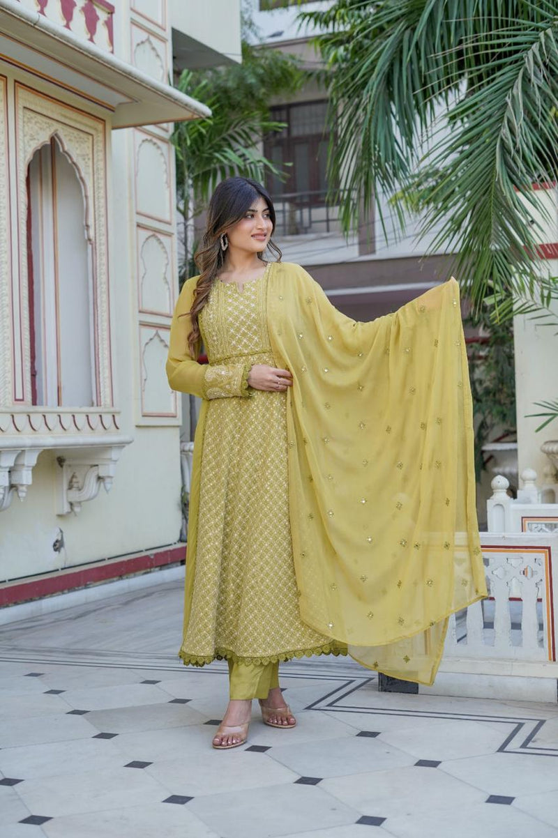 Beautiful Designer Summer Special Chiffon Anarkali Salwar Suit