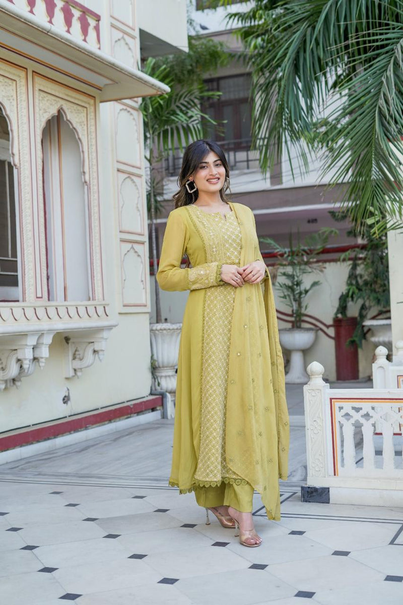 Beautiful Designer Summer Special Chiffon Anarkali Salwar Suit