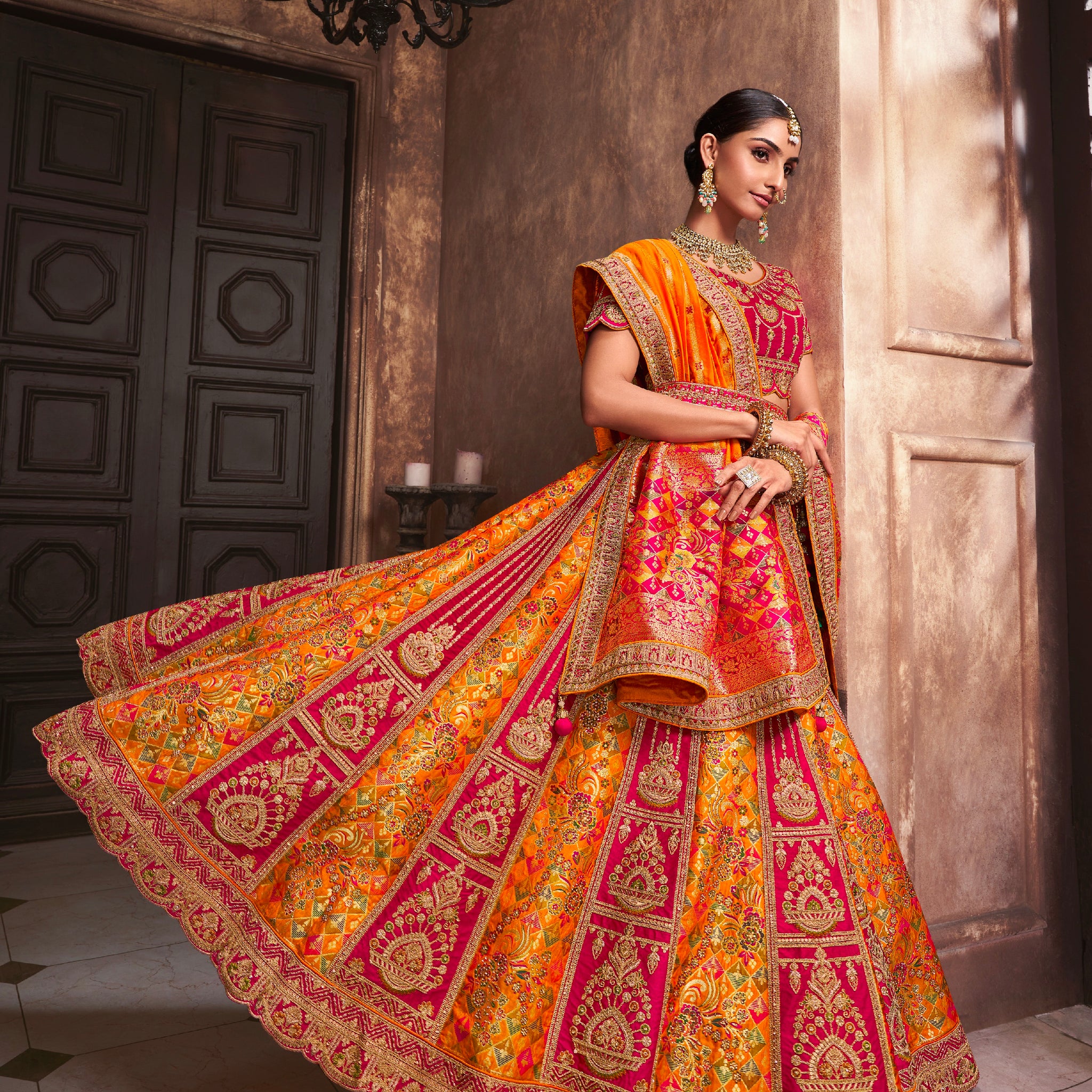 Beautiful Designer Wedding Wear Latest Bridal Lehenga Choli
