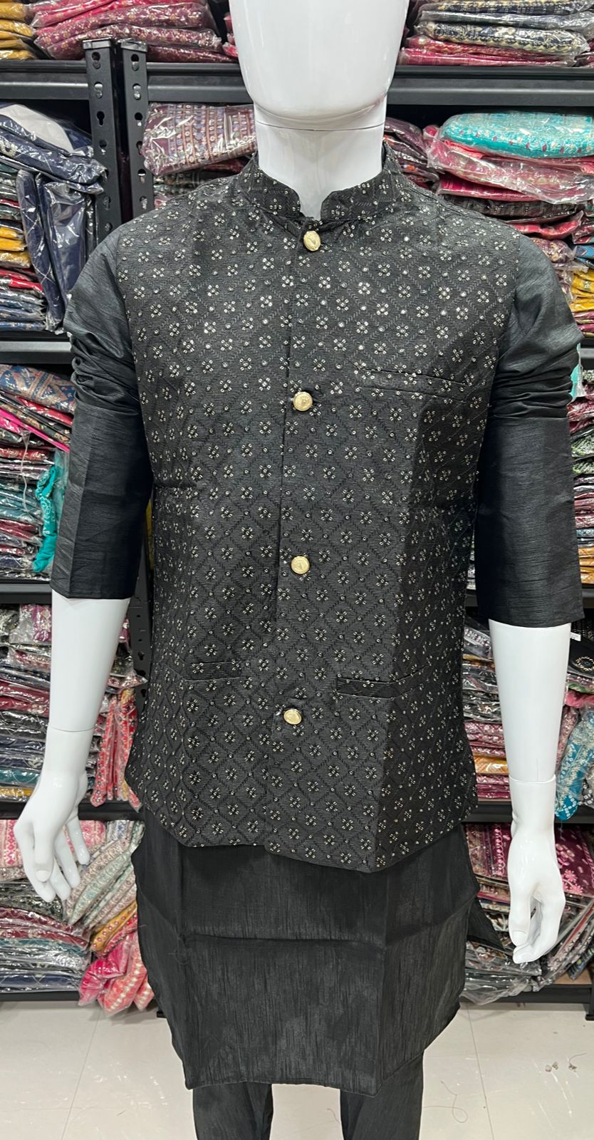 Beautiful Party Wear Kurta Pajama With Koti Jacket