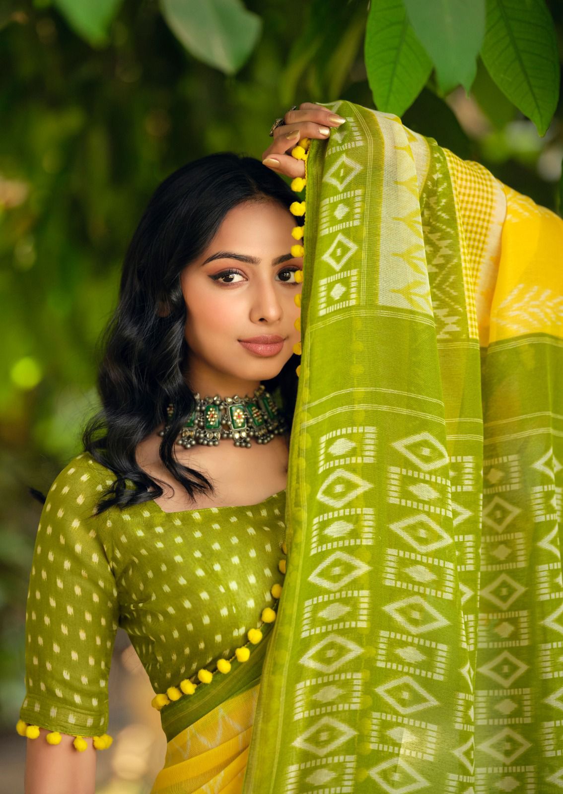 Beautiful Designer Summer Special Mul Mul Cotton With Pum Pum Saree