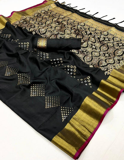 Beautiful Designer Soft Handloom Weaving Silk Saree