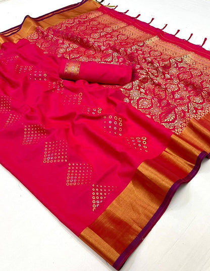 Beautiful Designer Soft Handloom Weaving Silk Saree