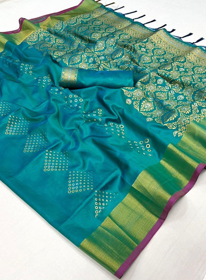 Beautiful Designer Soft Handloom Weaving Silk Saree
