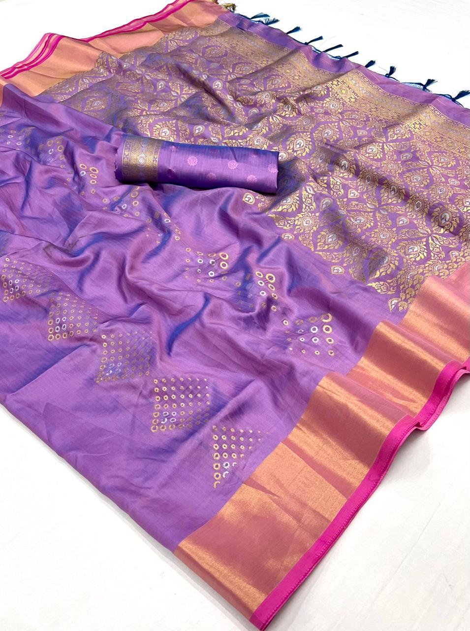 Beautiful Designer Soft Handloom Weaving Silk Saree