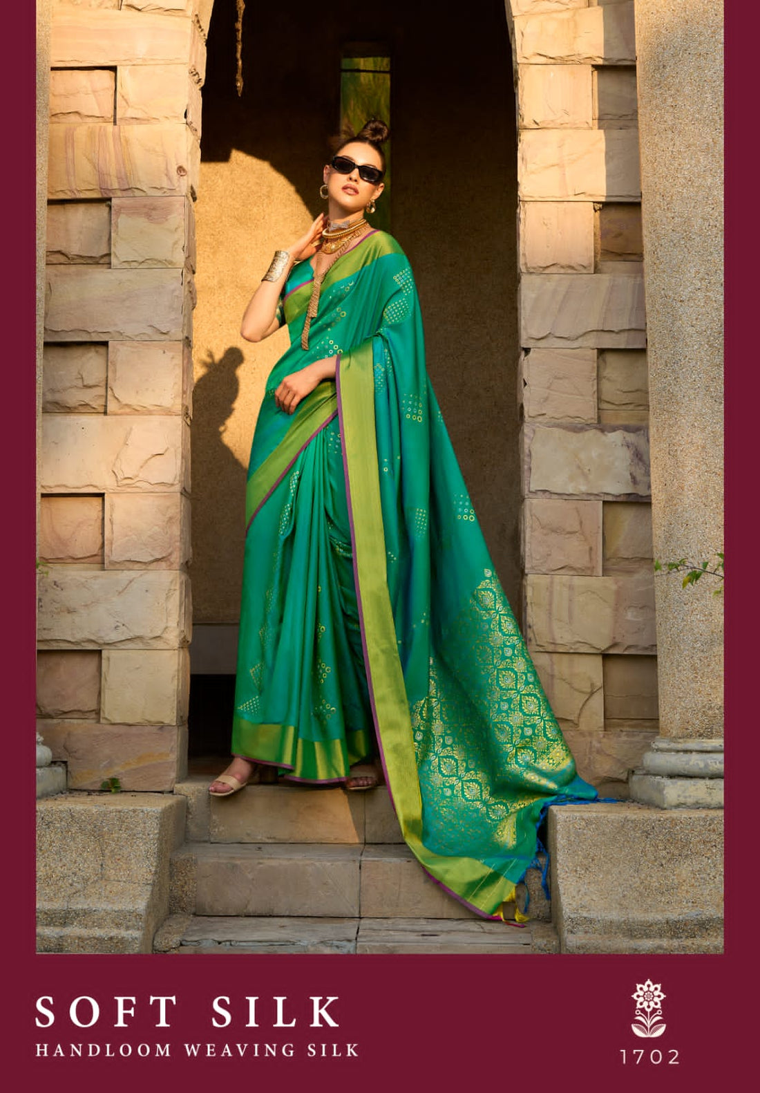 Beautiful Designer Soft Handloom Weaving Silk Saree