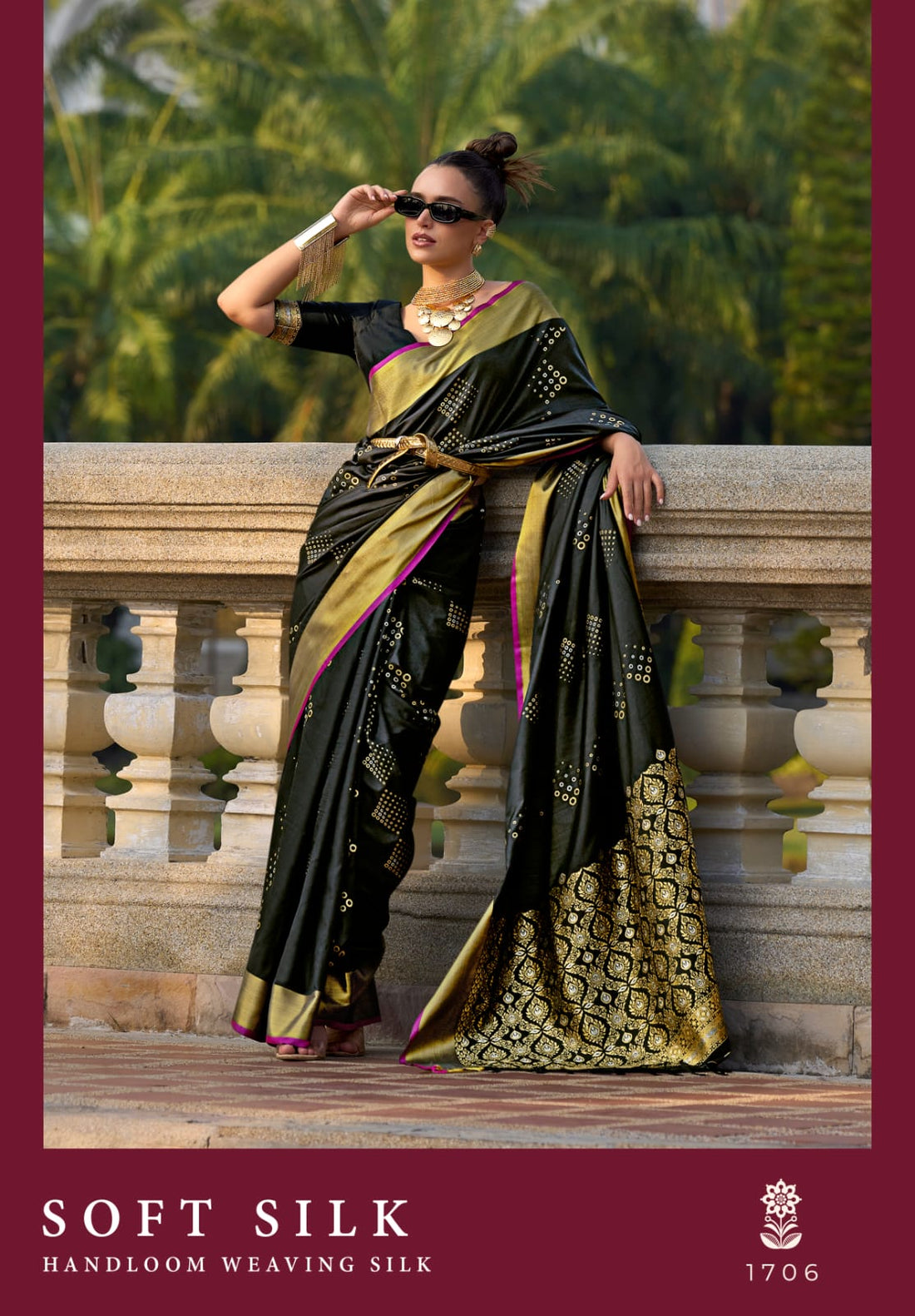 Beautiful Designer Soft Handloom Weaving Silk Saree