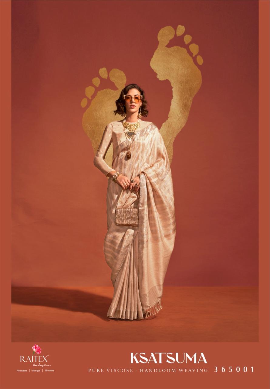 Beautiful Designer Ksatsuma Pure Viscose Handwoven Saree