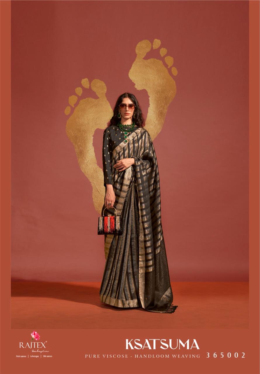 Beautiful Designer Ksatsuma Pure Viscose Handwoven Saree