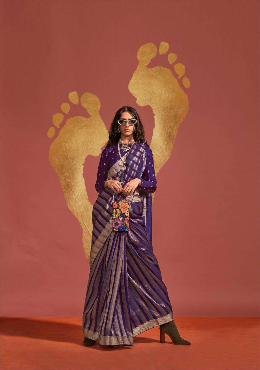 Beautiful Designer Ksatsuma Pure Viscose Handwoven Saree