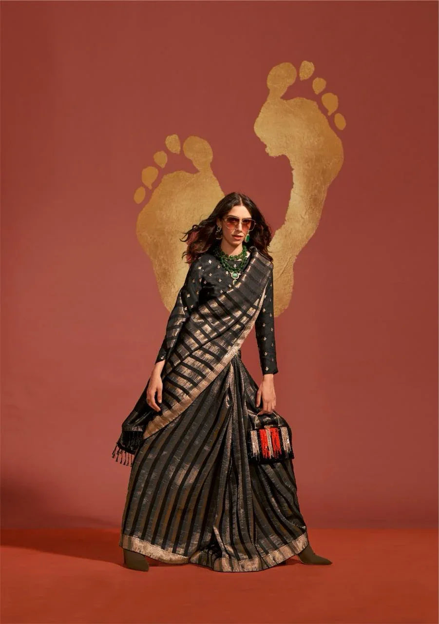 Beautiful Designer Ksatsuma Pure Viscose Handwoven Saree