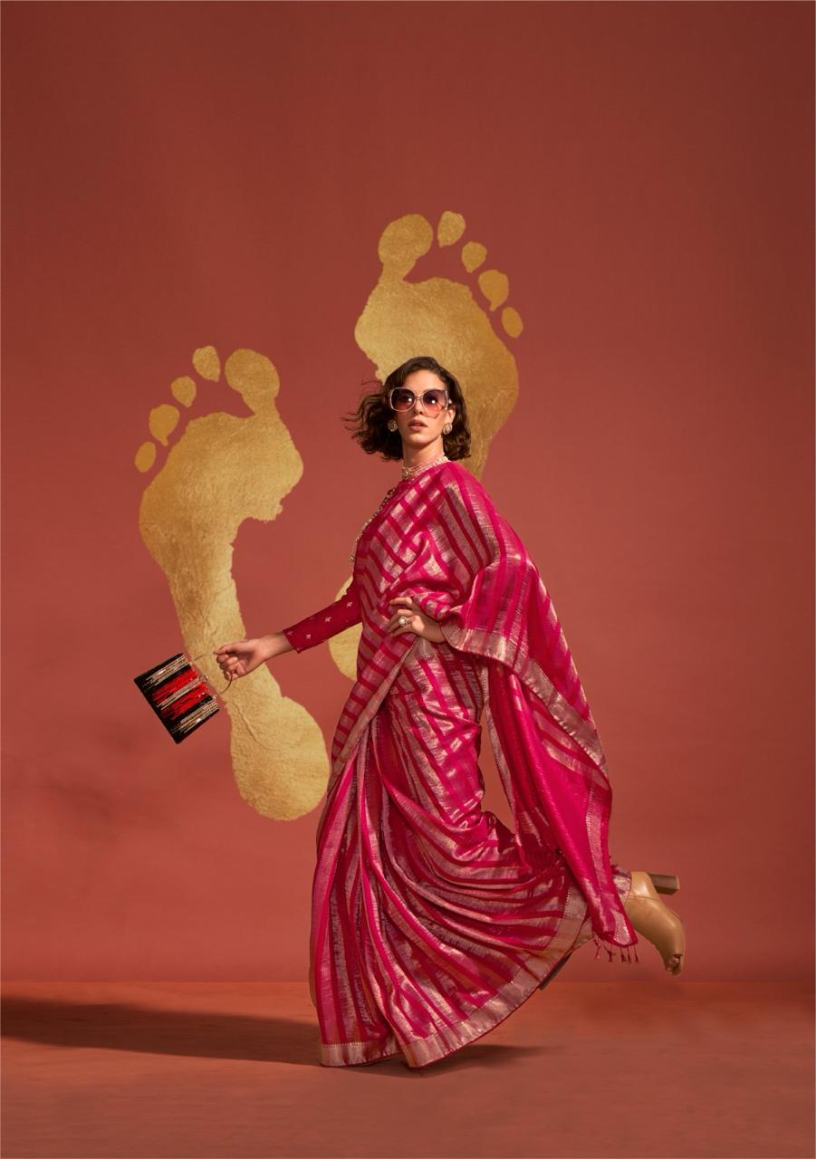 Beautiful Designer Ksatsuma Pure Viscose Handwoven Saree