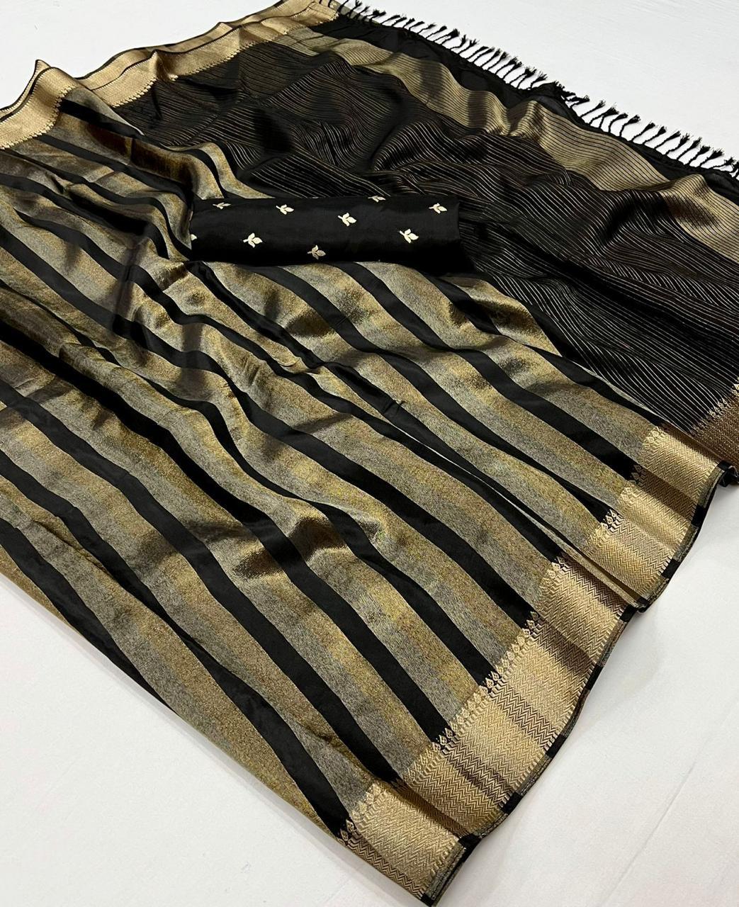 Beautiful Designer Ksatsuma Pure Viscose Handwoven Saree