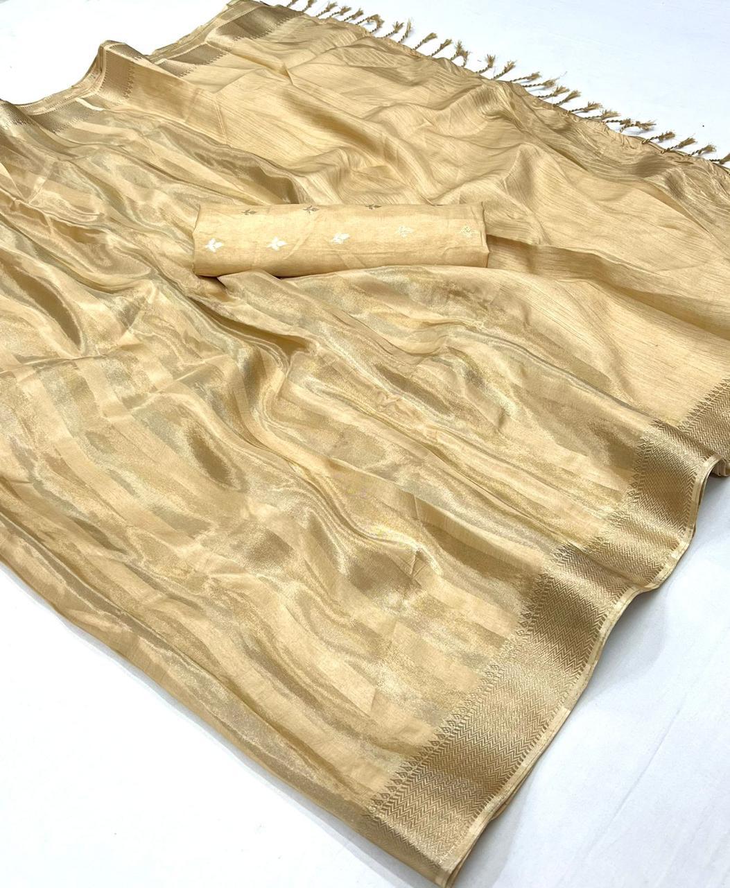 Beautiful Designer Ksatsuma Pure Viscose Handwoven Saree
