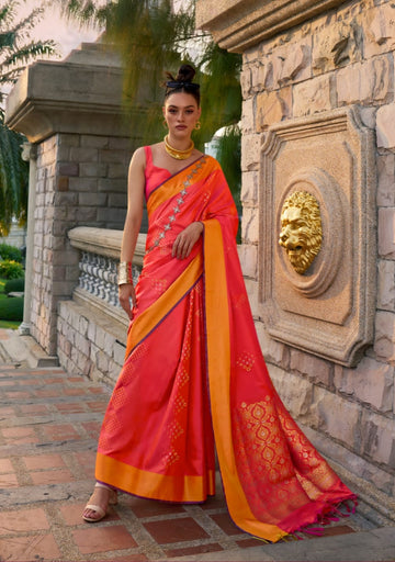 Beautiful Designer Soft Handloom Weaving Silk Saree