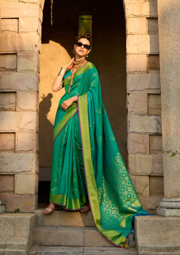 Beautiful Designer Soft Handloom Weaving Silk Saree