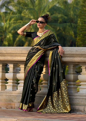 Beautiful Designer Soft Handloom Weaving Silk Saree