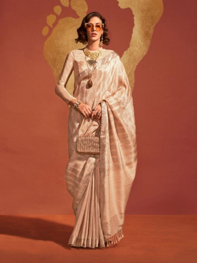 Beautiful Designer Ksatsuma Pure Viscose Handwoven Saree