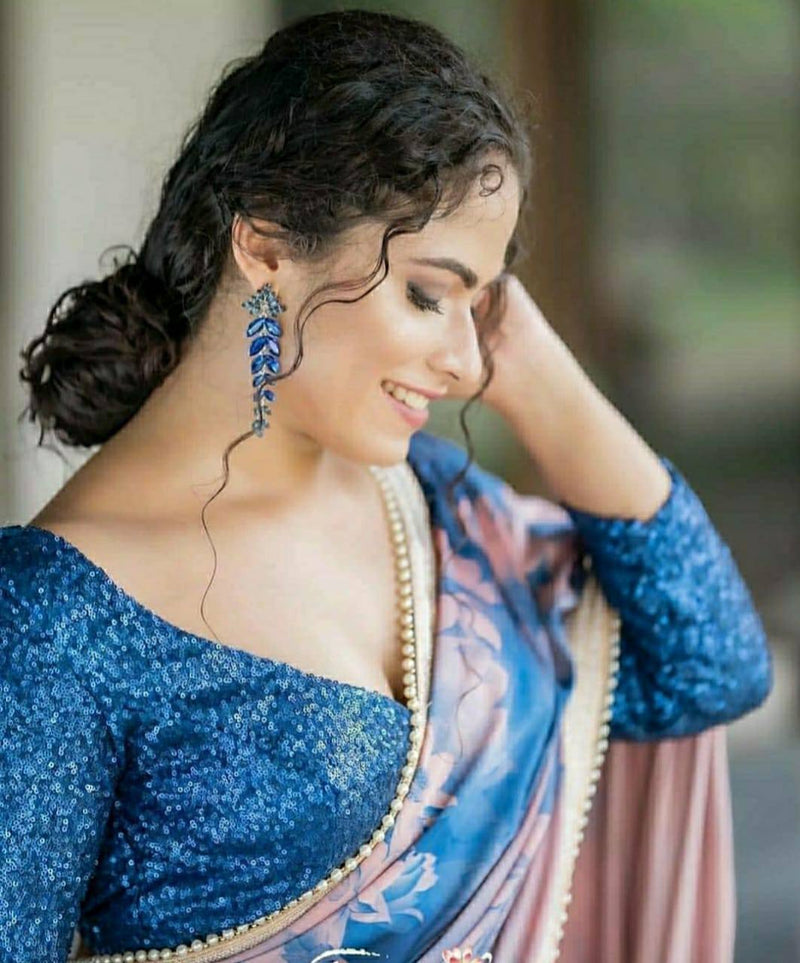 Beautiful Designer Heavy Japan Satin Devsena Saree