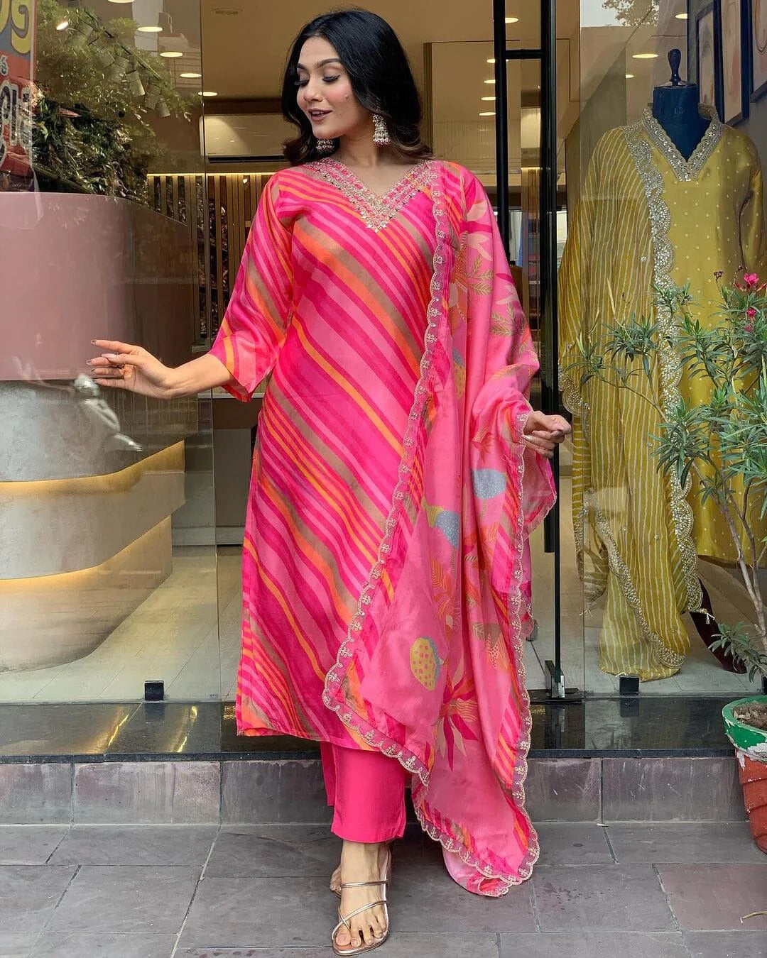 Beautiful Designer Summer Special Chinon Salwar Suit