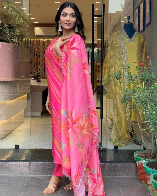 Beautiful Designer Summer Special Chinon Salwar Suit