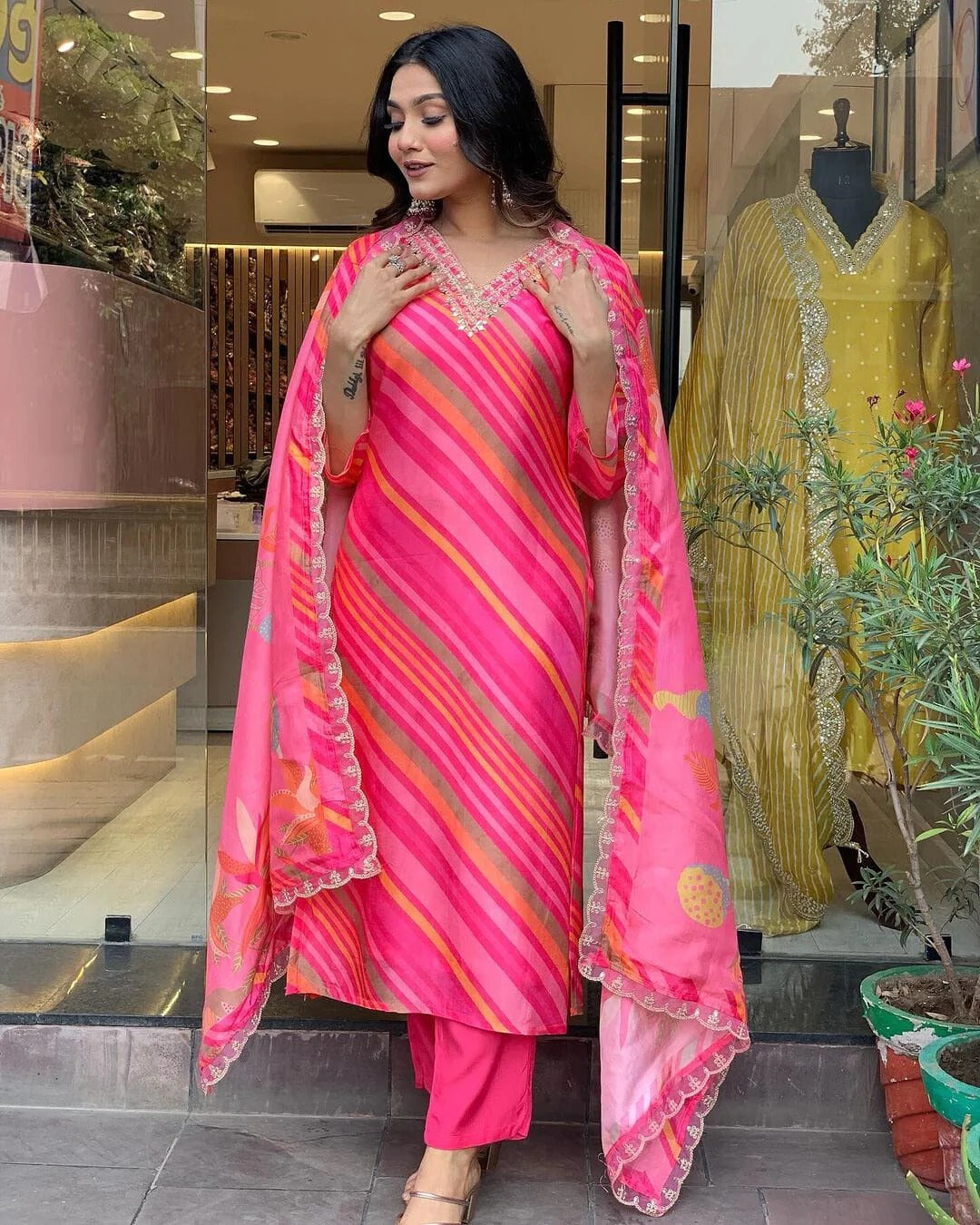 Beautiful Designer Summer Special Chinon Salwar Suit