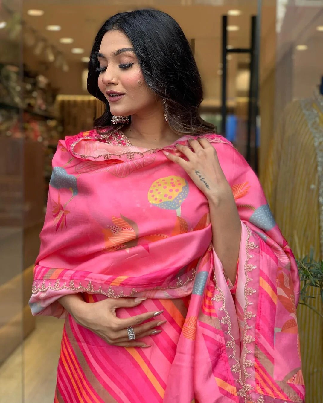 Beautiful Designer Summer Special Chinon Salwar Suit