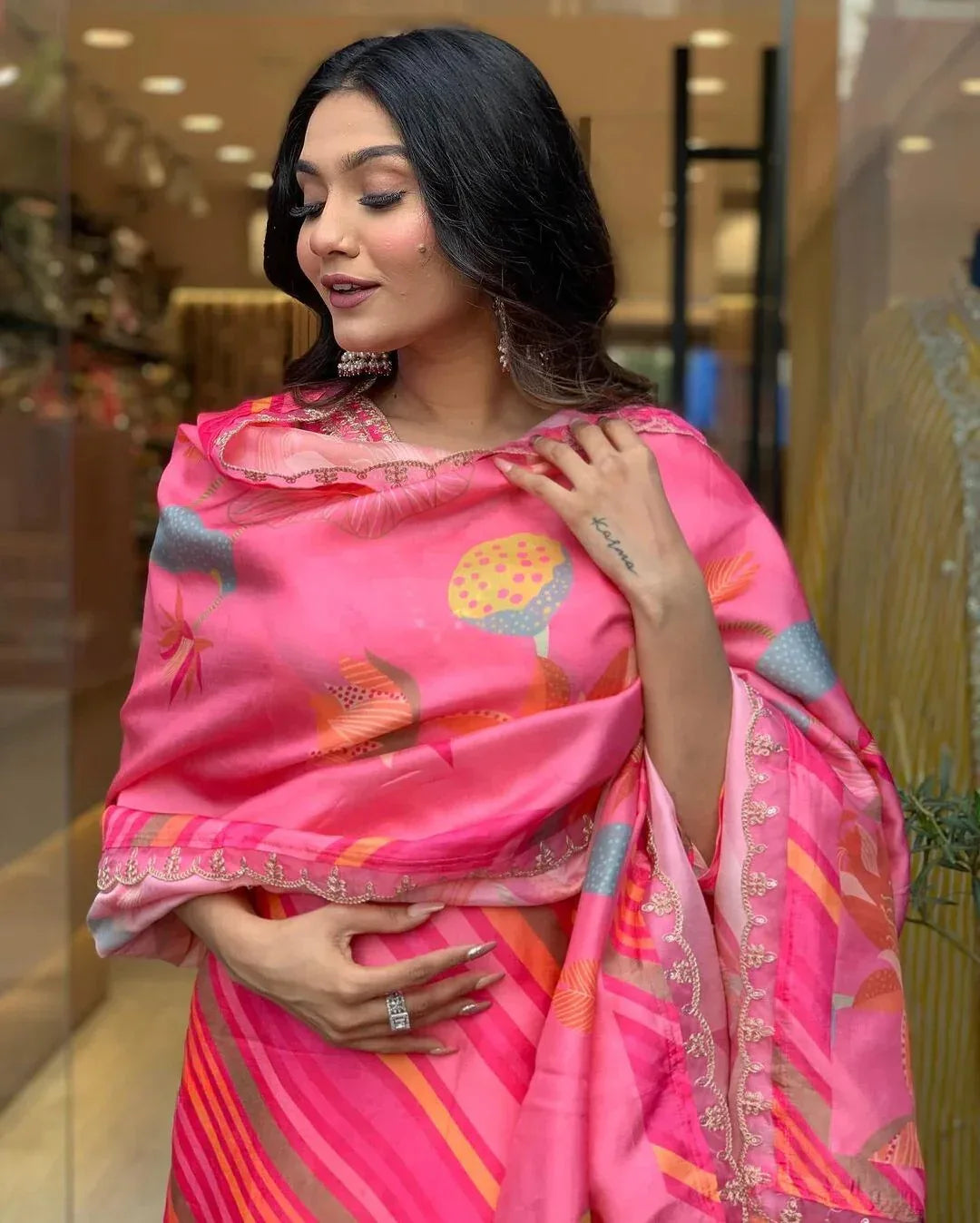 Beautiful Designer Summer Special Chinon Salwar Suit