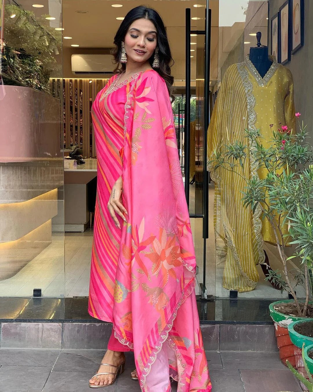 Beautiful Designer Summer Special Chinon Salwar Suit