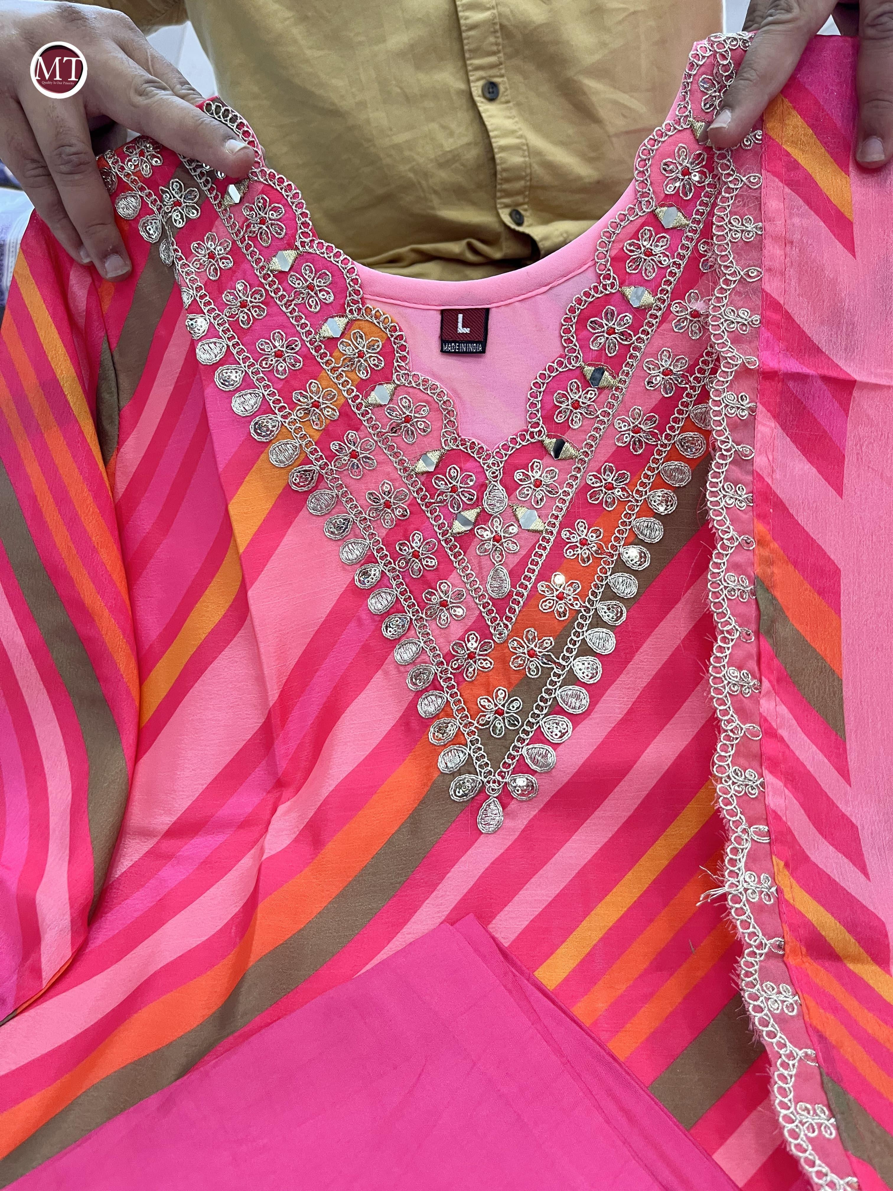 Beautiful Designer Summer Special Chinon Salwar Suit