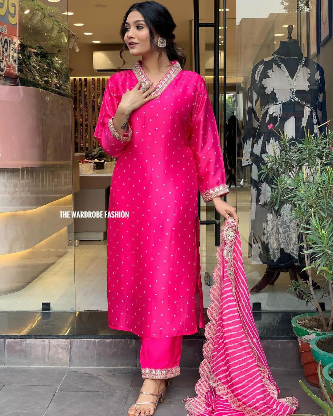 Beautiful Designer Summer Special Chinon Salwar Suit