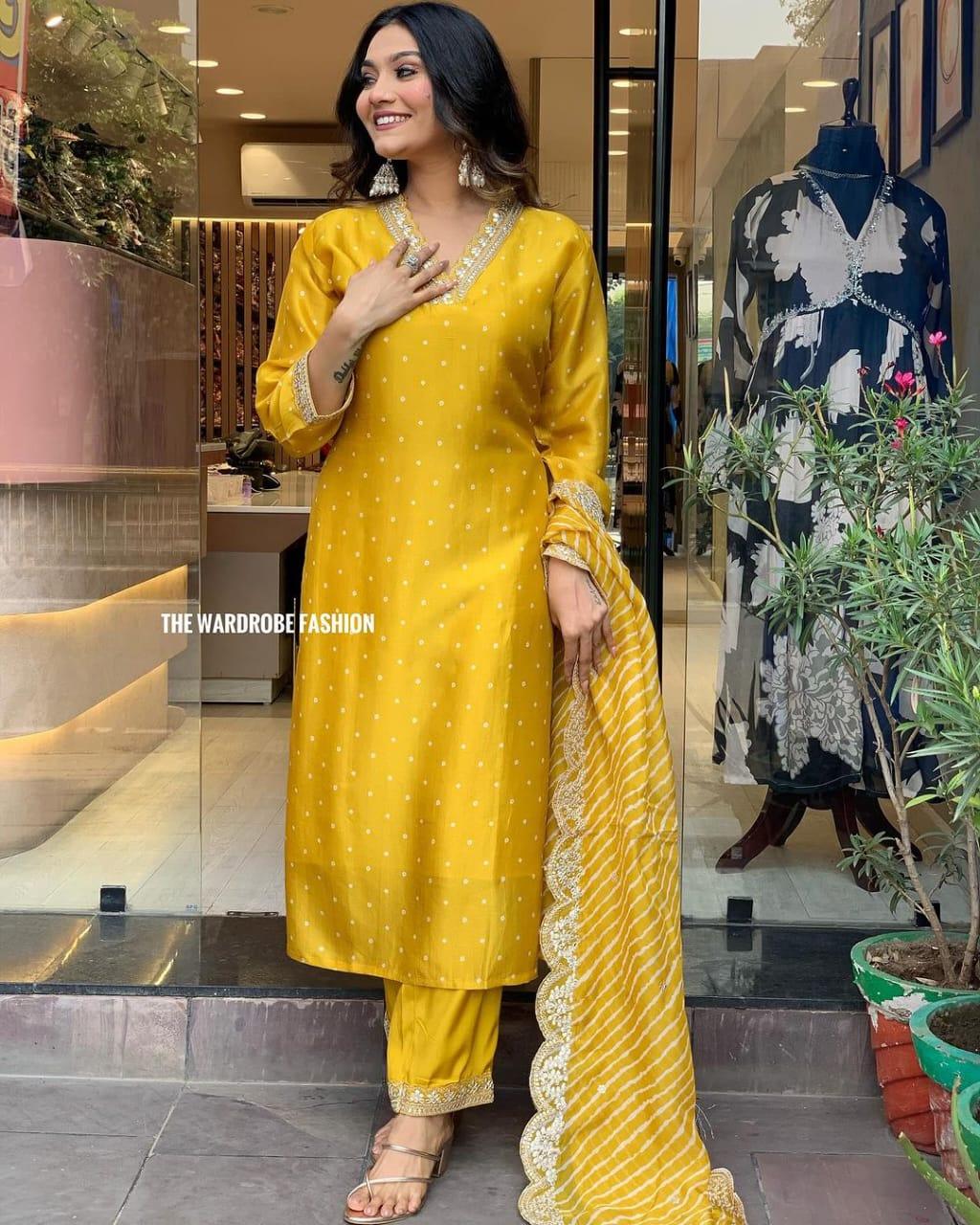 Beautiful Designer Summer Special Chinon Salwar Suit