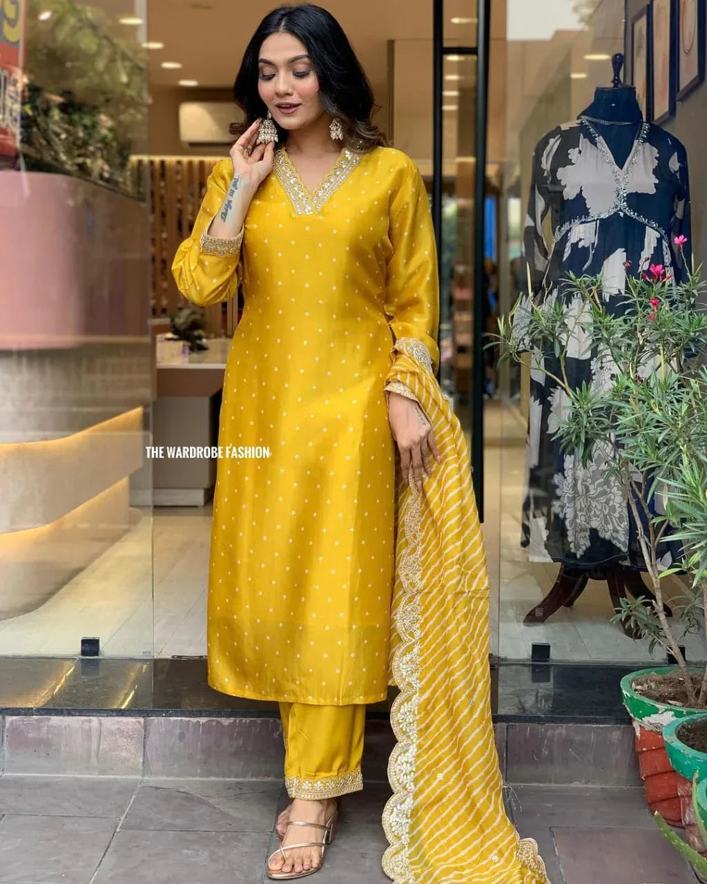 Beautiful Designer Summer Special Chinon Salwar Suit