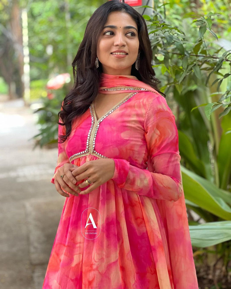 Beautiful Designer Summer Special Chinon Salwar Suit