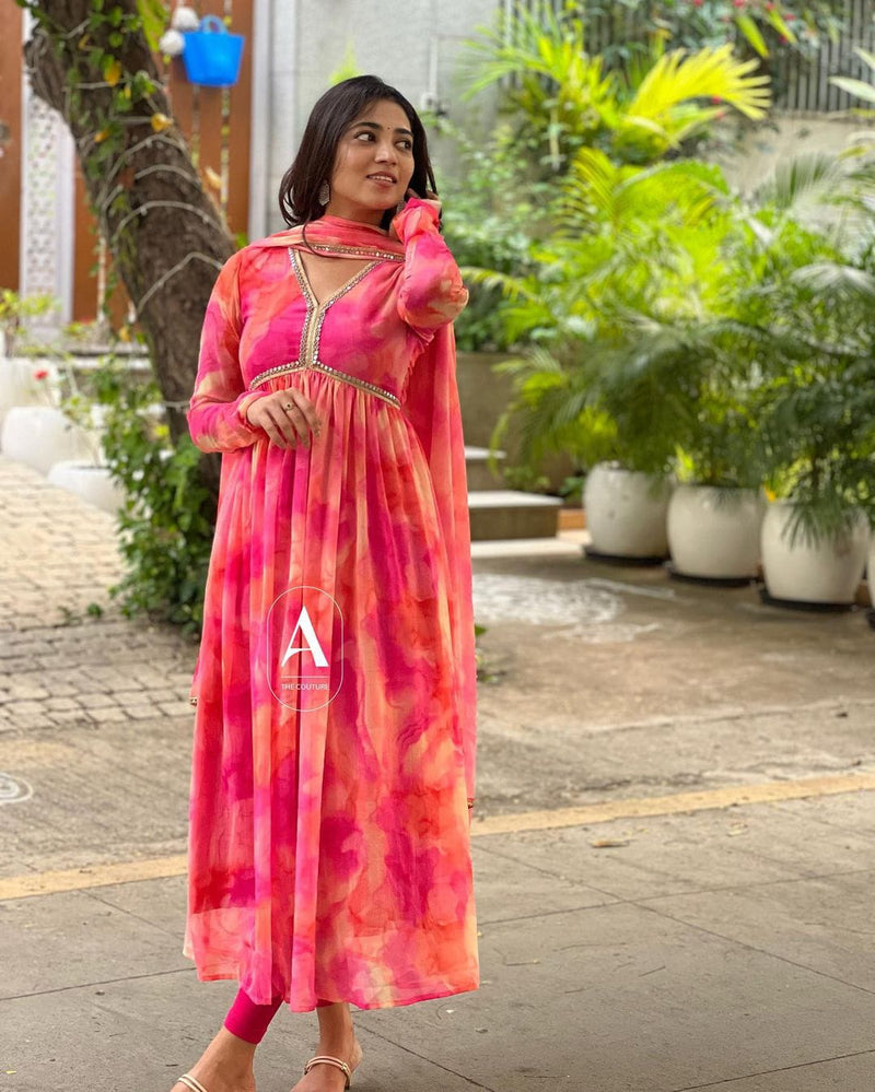 Beautiful Designer Summer Special Chinon Salwar Suit