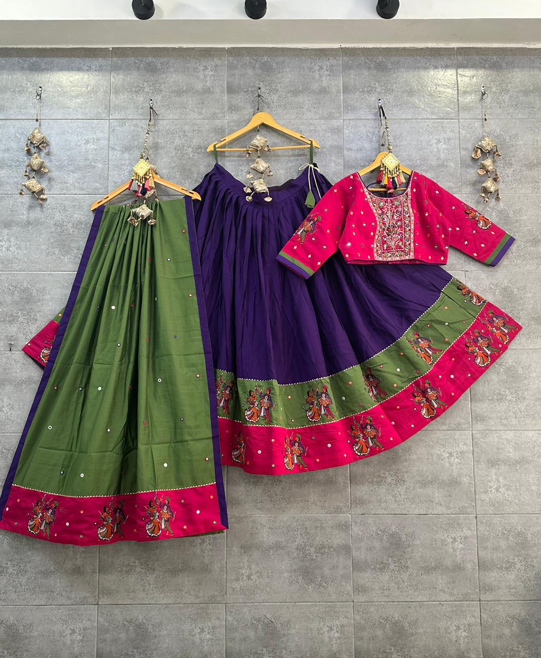 Beautiful Designer Navratri traditional Pure Cotton Chaniya Choli