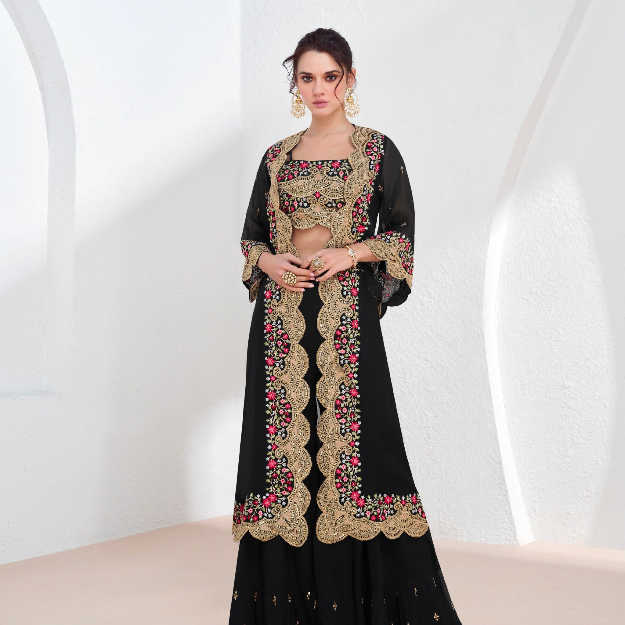 Beautiful Designer Occasion Wear Readymade Western Wear Suit