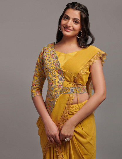 Beautiful Designer Soft Georgette Ready To Wear Saree