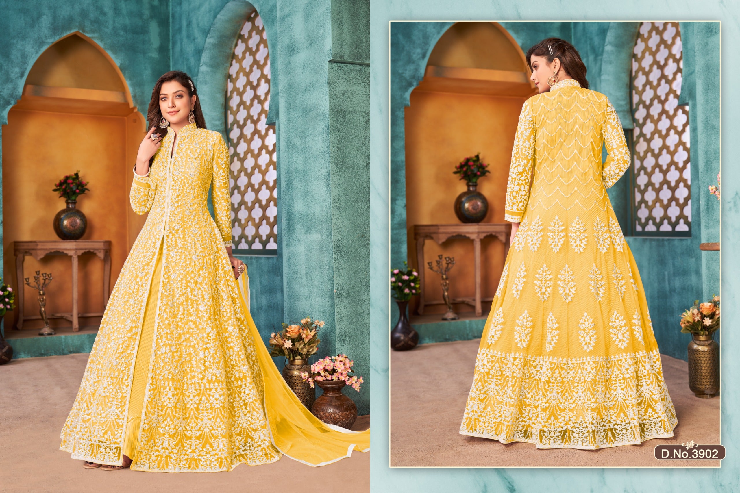 Beautiful Designer Aanaya Net with Heavy Cording Salwar Suit