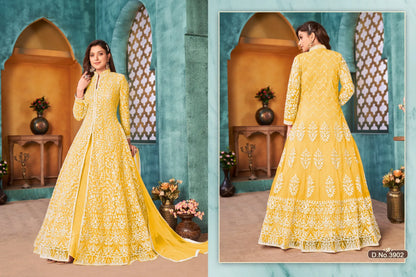 Beautiful Designer Aanaya Net with Heavy Cording Salwar Suit