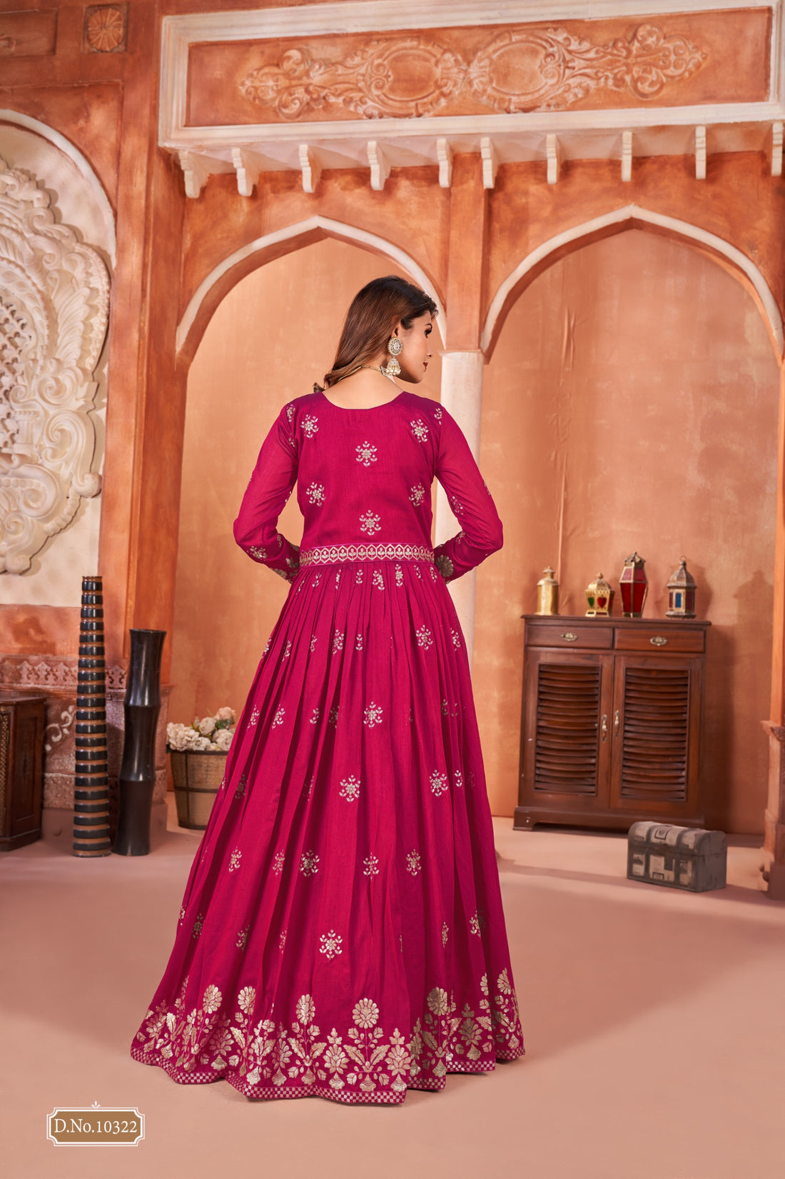 Beautiful Designer Anjubaa Art Silk Salwar Suit