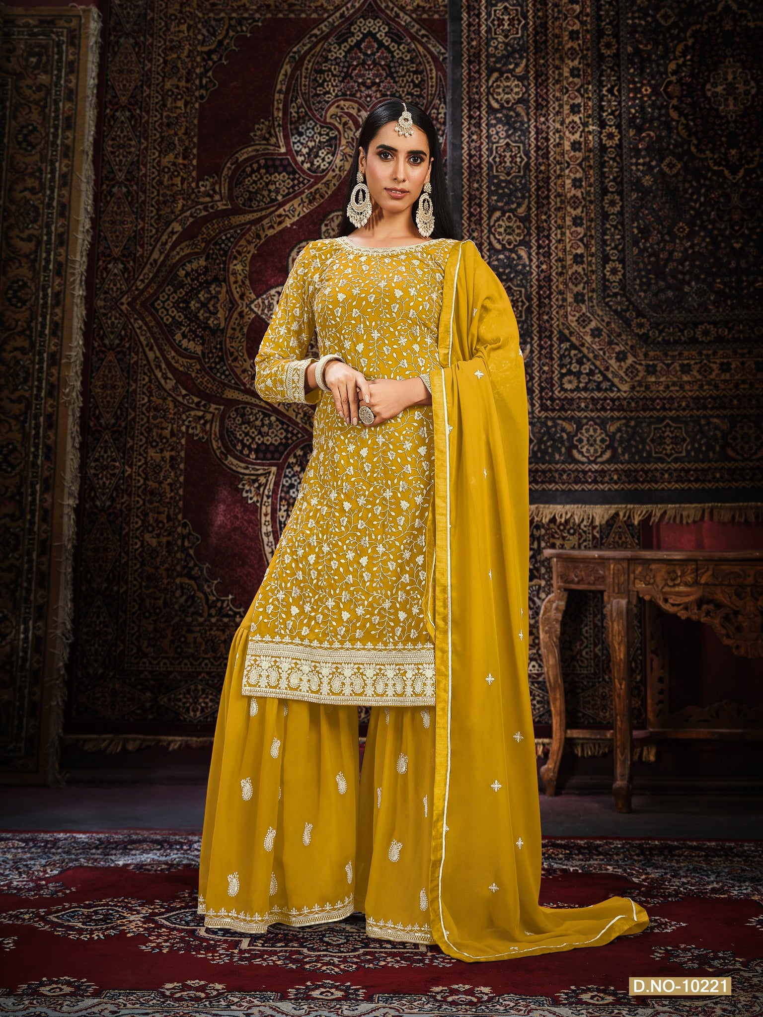 Beautiful Designer Anjubaa Georgette Silk Salwar Suit