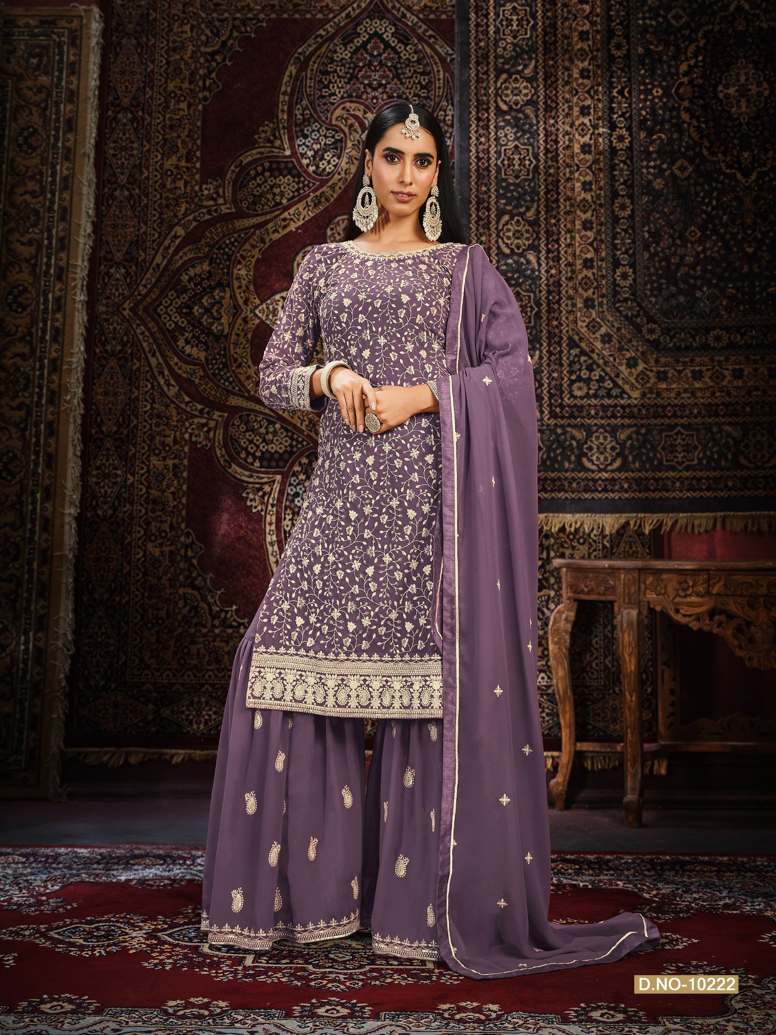 Beautiful Designer Anjubaa Georgette Silk Salwar Suit